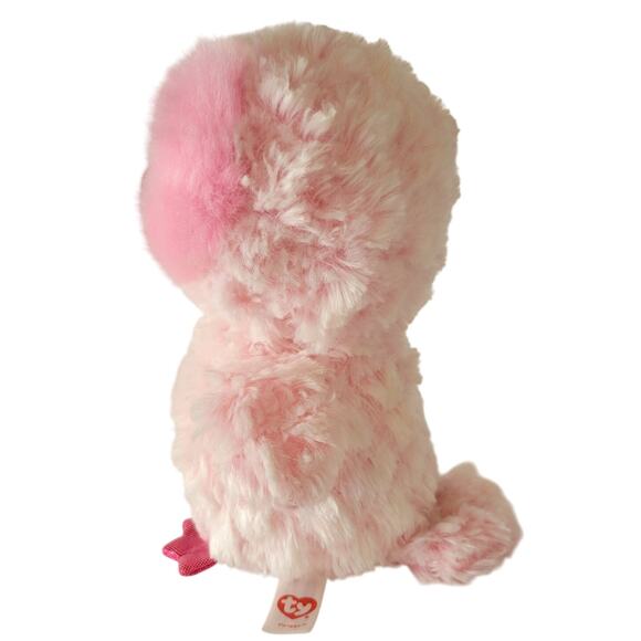 Ty Beanie Boos Twiggy Pink Owl 6” Stuffed Animal Plush Toy Sparkle Eyes - Picture 4 of 16